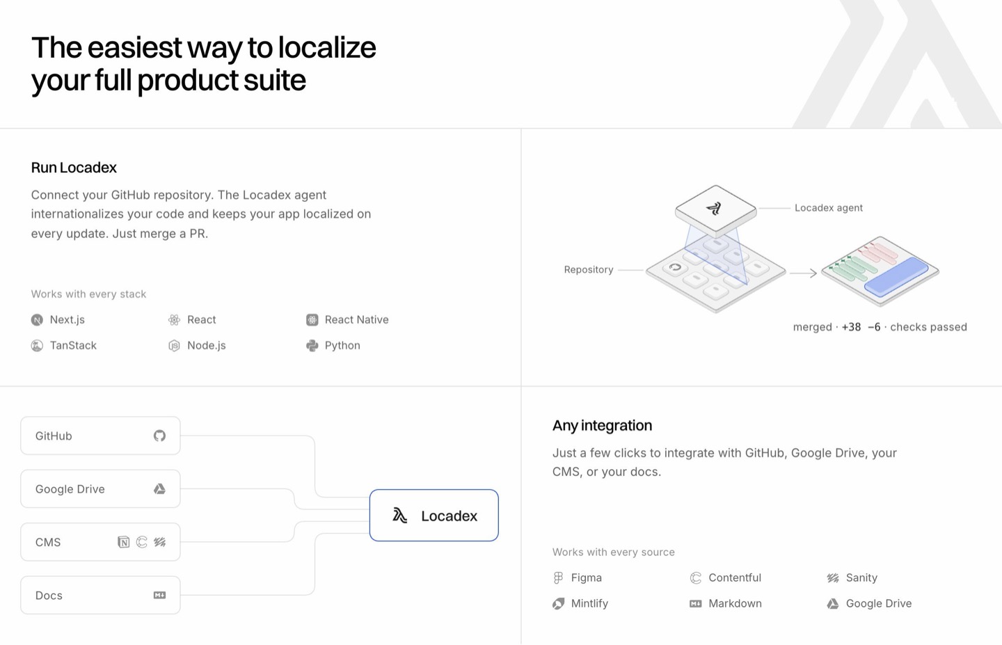 Locadex section: desktop, light theme