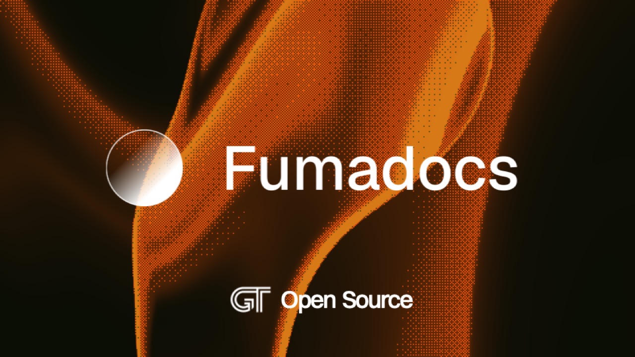 The Fumadocs grantee cover in orange