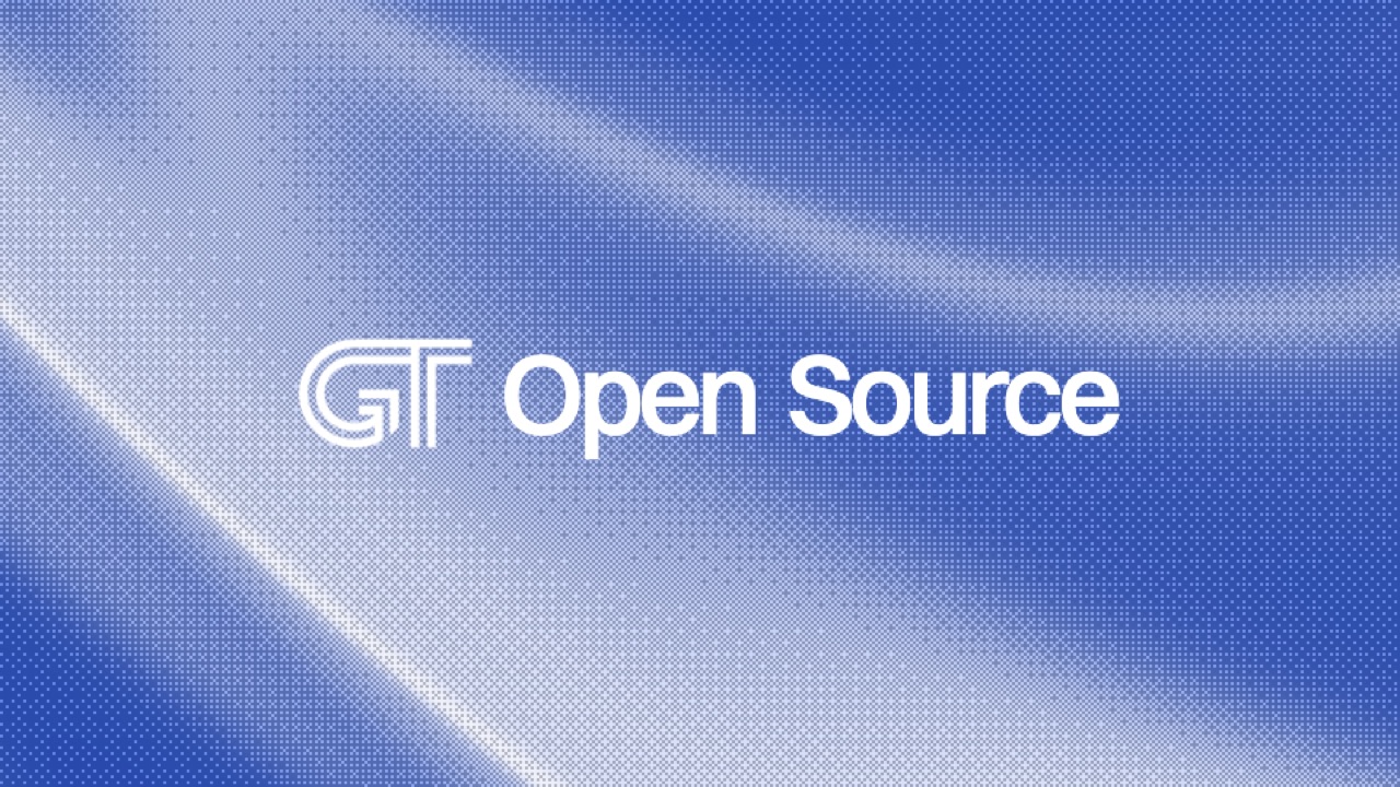 The GT open-source cover in blue