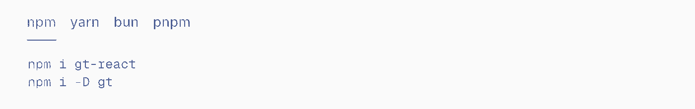 The install panel in the docs